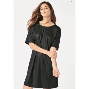 T-shirt dress, semi sheer, iridescent black